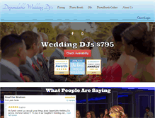 Tablet Screenshot of dependableweddingdjs.com